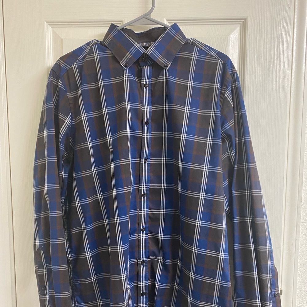 💼Men’s Button Down, Venti Edition, Large Check, Like New - Picture 5 of 5